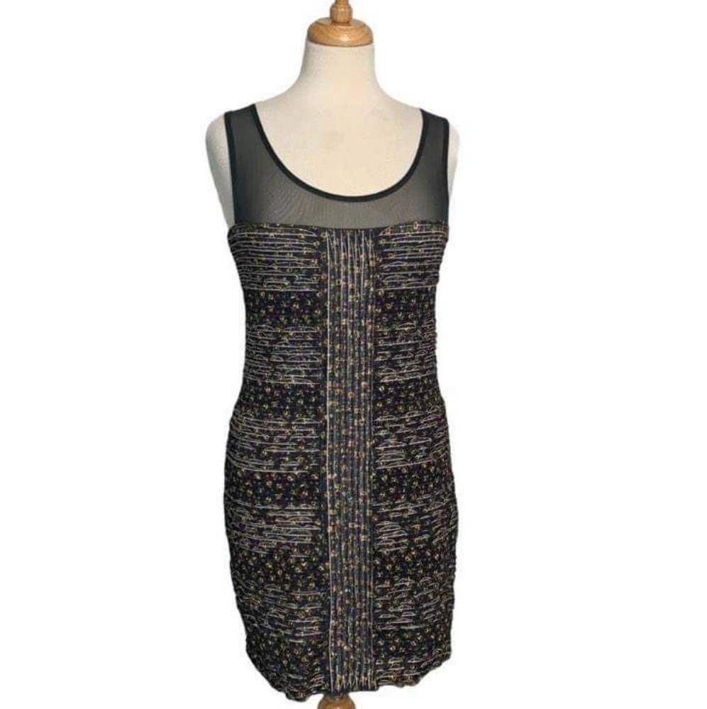 FREE PEOPLE sleeveless Ruffle Layers Bodycon Dress